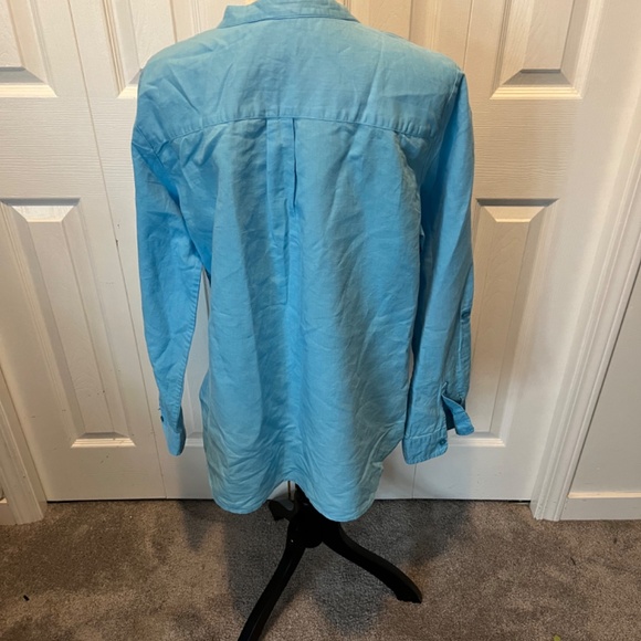 Talbots size L linen blend top - Picture 6 of 12